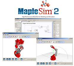 MapleSimモデリング画面
